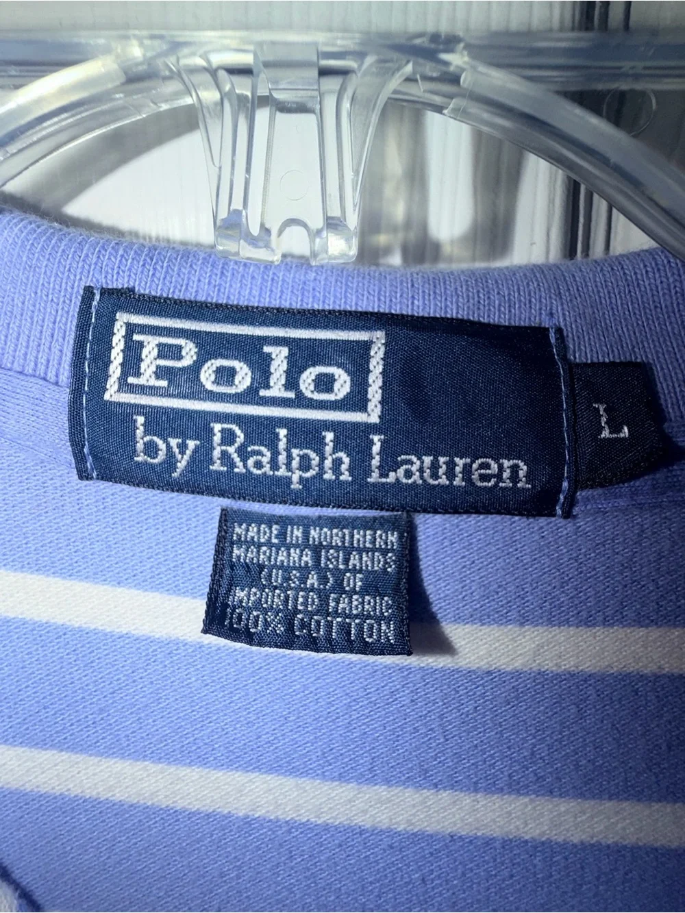 Ralph Lauren Men’s Blue & White Striped Polo